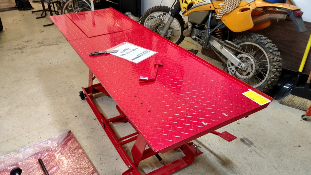 Harbor Freight Motorcycle Table Lift 03102017